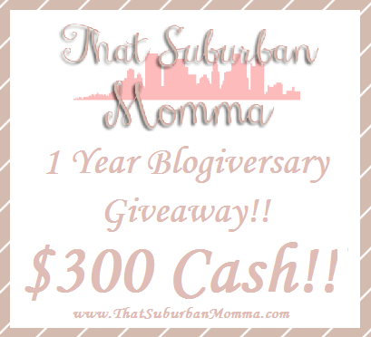 That Suburban Momma $300 Giveaway!