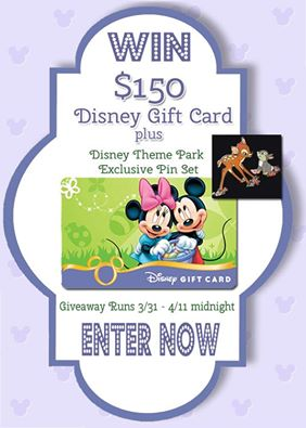 Disney Blogger Spring #Giveaway – an Eggstra Special $150 Disney Gift Card