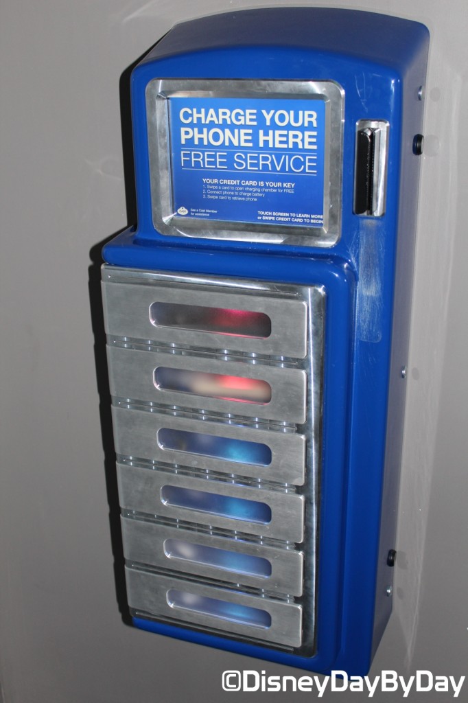 New Disney World Cell Phone Charging Lockers DisneyDayByDay