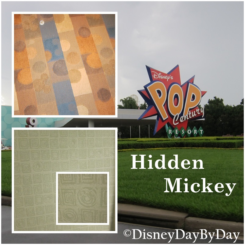 Hidden Mickey – Pop Century Resort